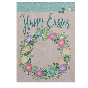 ☀️Happy Easter floral outdoor garden flag